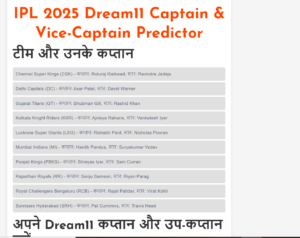 IPL 2025 Prediction Software Tool 